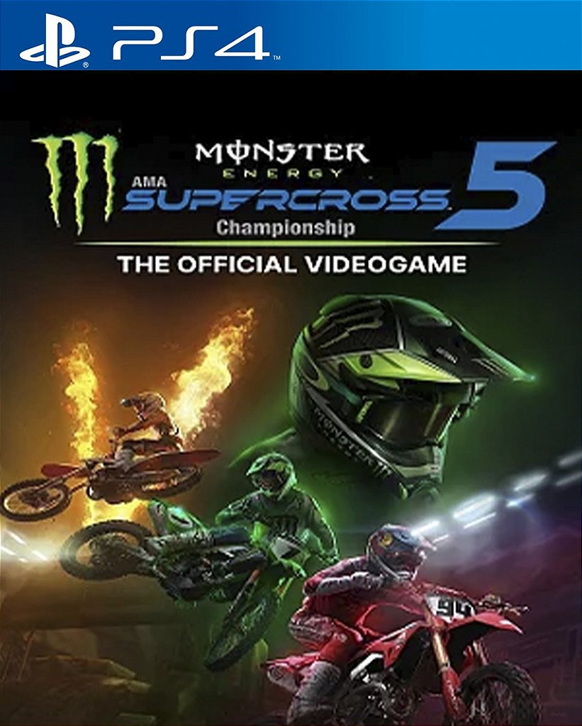 Monster Energy Supercross 5 Ps4 Psn Midia Digital